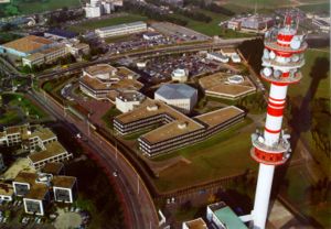 Les bâtiments du CCETT à Rennes Atalante